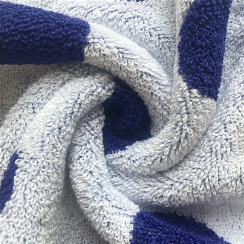 Премиум хлопчатобумажная ткань обе махровые стороны пользовательский дизайн жаккардовое банное полотенце пляжное полотенце