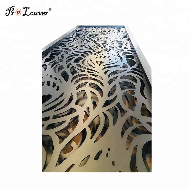Customized aluminum decorative laser cut metal panels for hotel fence