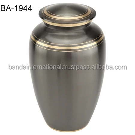 Beautiful Pink Rose Brass Funeral Urns For Cremation Use With Nickel Finished Made In Indian Hand Made