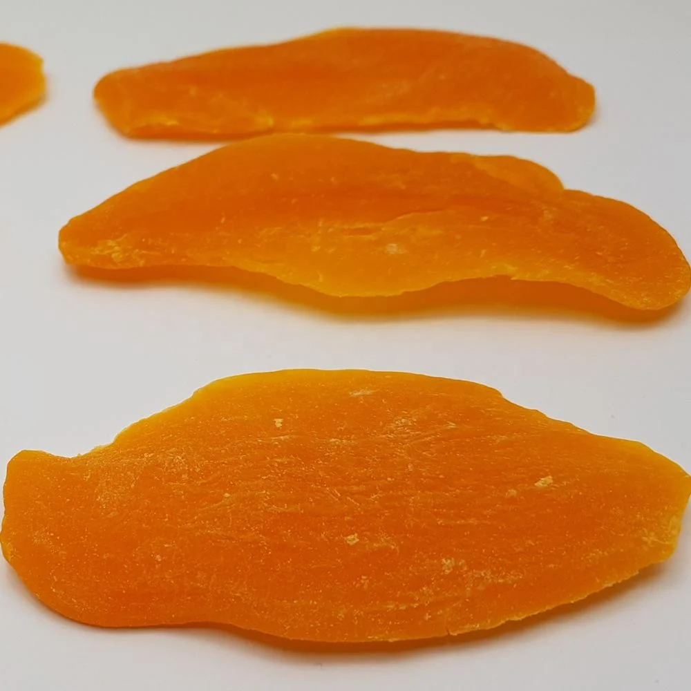Dehydrated Dried Mango slices orange color added Thailand