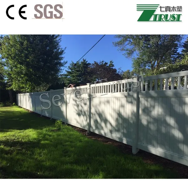 Interlocking PVC fence promotional vinyl material handrail composite plastic railing for yard Stair handrail