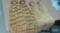 Straight natural color with high quality, double drawn whole sale price human hair extension