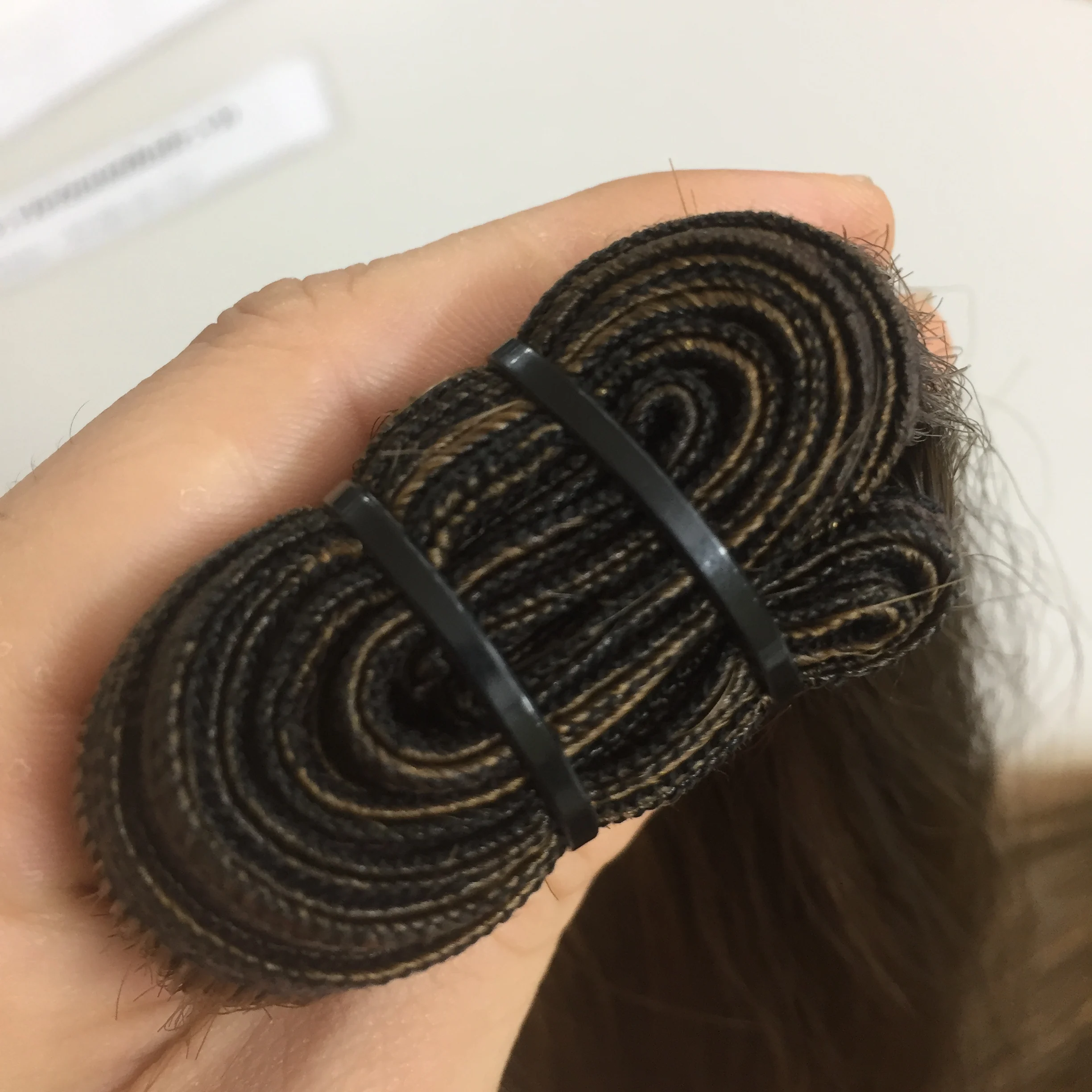 hand tied weft kinky straight hair accept paypal