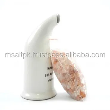 
HIMALAYAN SALT FILLED AIR INHALER MADE OF CERAMIC PIPE 