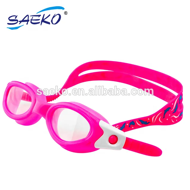SAEKO Italy made CP lens flexible UV 400 children anti fog swimming goggles for kids learn to swim