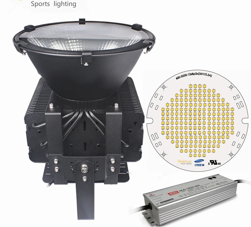 Aluminum 400w led flood light IP67 smd  led outdoor construction lighting