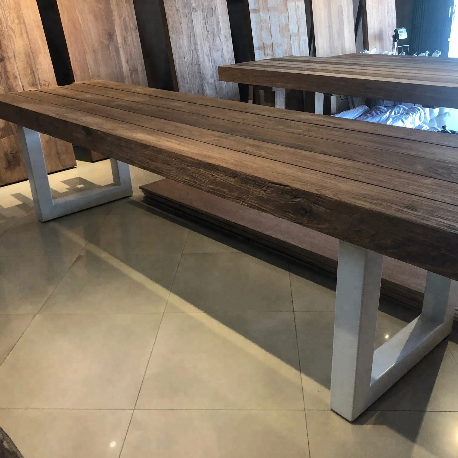 EXCLUSIVE RECLAIMED TEAK DINING TABLE