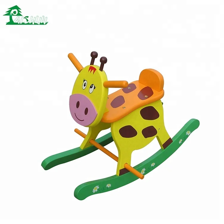 
Wholesale China Children Toy Wooden Cheap Kids Safety Rocking Horse 