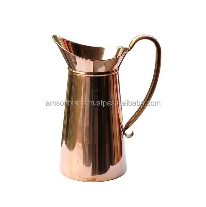 Old Style Hammered Copper Pitcher for Dining Copper Made Indian Style Copper Jug For Home & Restaurant Uses Jug Manufacture