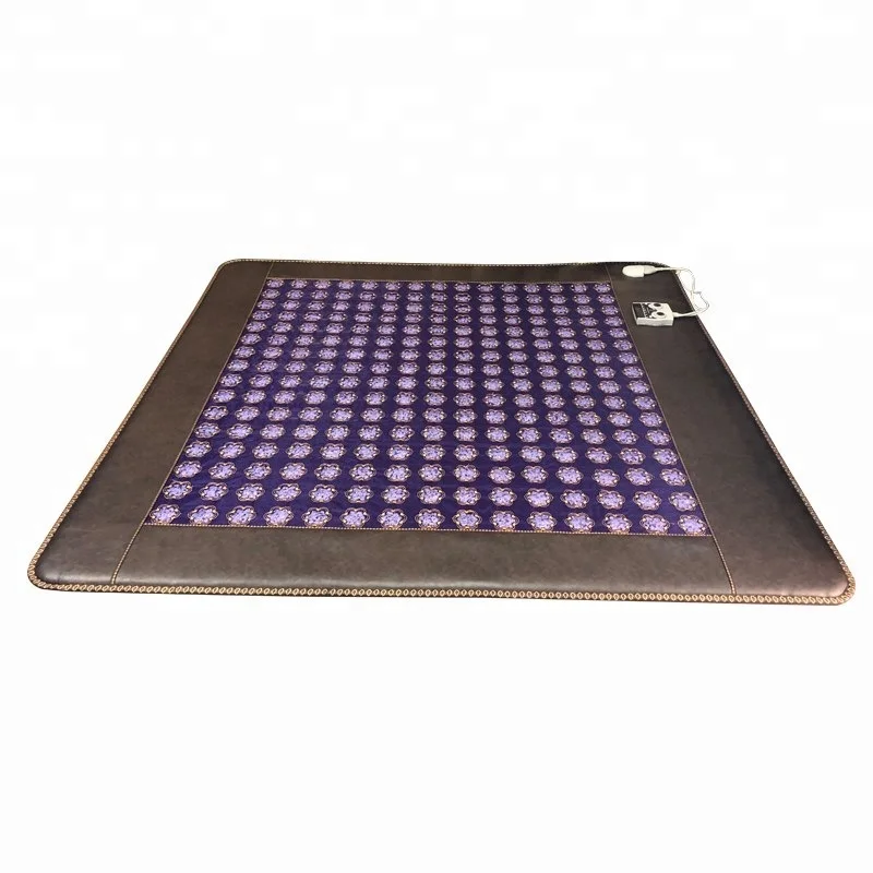 Electric heating  therapy  pemf massage amethyst mat