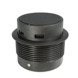 QI-02N Pop up Mobile Wireless Charger With USB Outlet for Desk