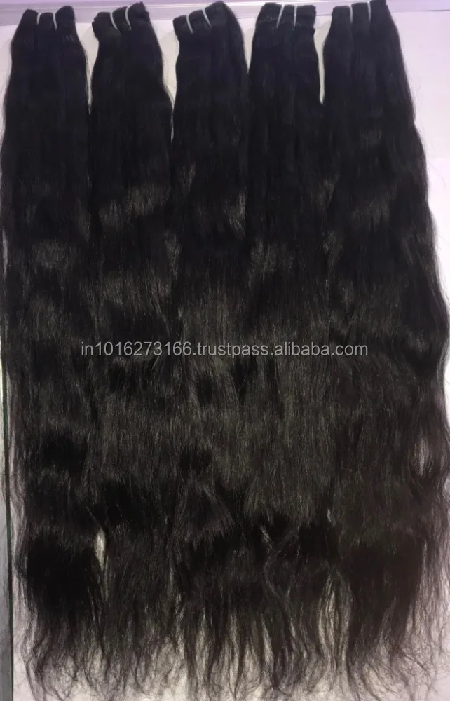 Buy Natural Unprocessed Real Remy Indian Virgin Human Hair Straight wavy Curly  Hair Manufacture in India For sale