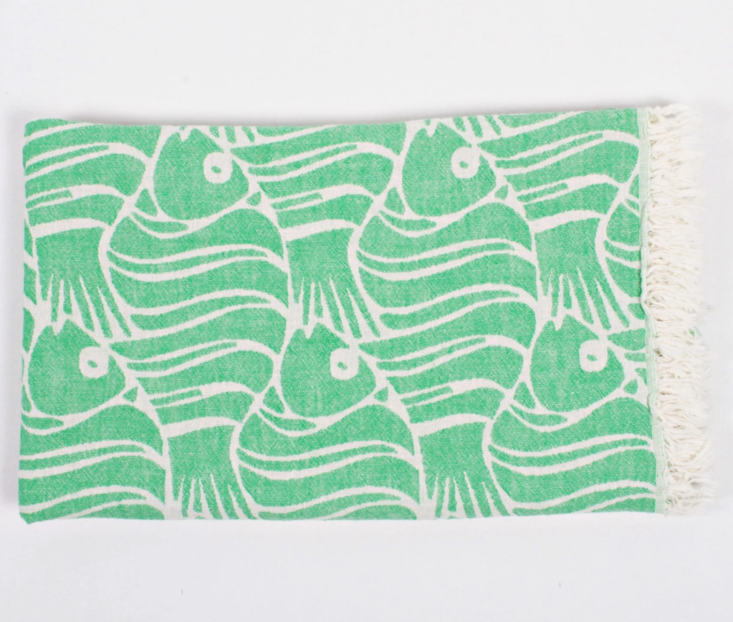 High Quality Best Price Turkish Cotton Custom Fish Pattern Peshtemal Beach Fouta Turkish Towel