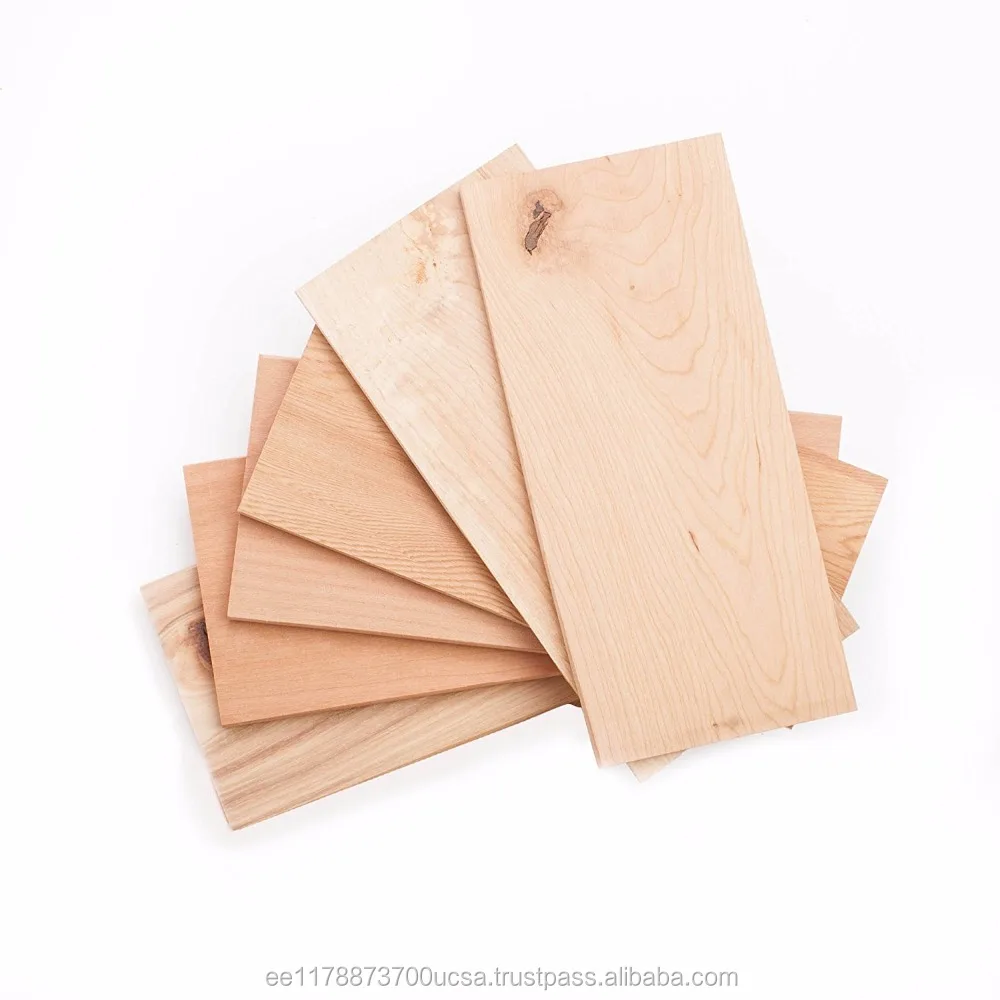 
Grilling Smoking Planks Variety Pack-6 Flavors - Apple, Alder, Hickory, Cherry, Maple,Oak,Cedar 