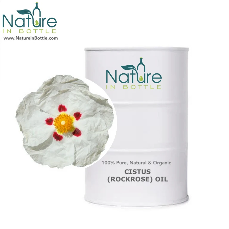 Organic Cistus Oil | Cistus ladaniferus | Organic Rockrose Oil - 100% Pure Essential Oils - Bulk Wholesale Price
