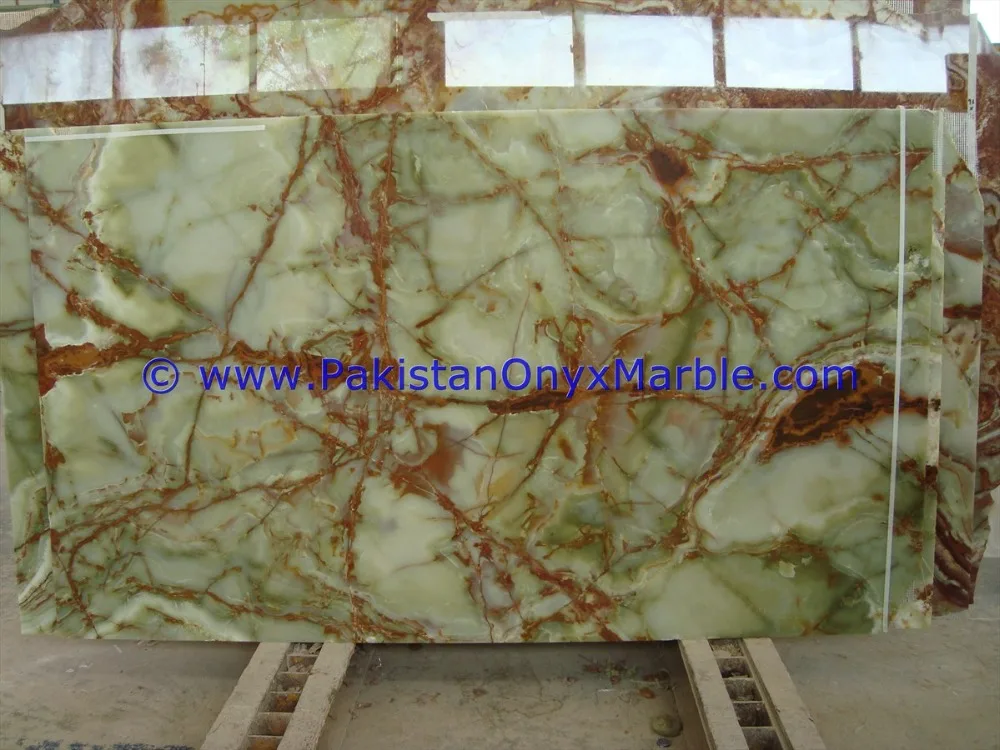PAKISTANI GREEN ONYX SLABS COLLECTION FOR TABLE TOPS
