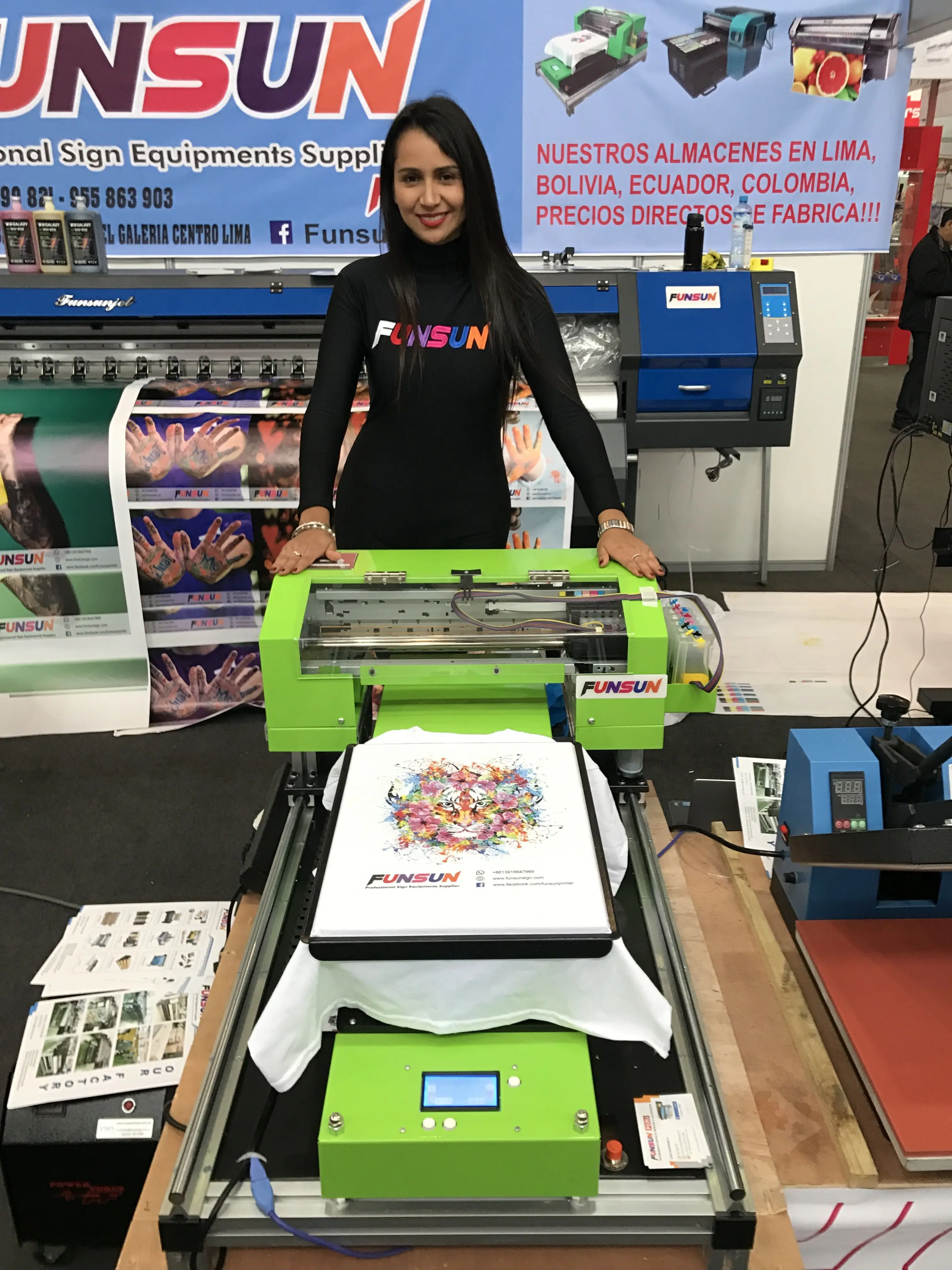funsun a3 direct to garment printer for t-shirt with low printing cost