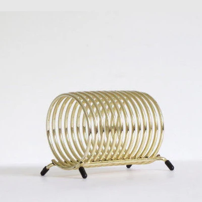 Gold Plated Wire Letter Holder Mid Century Desk Top Decor