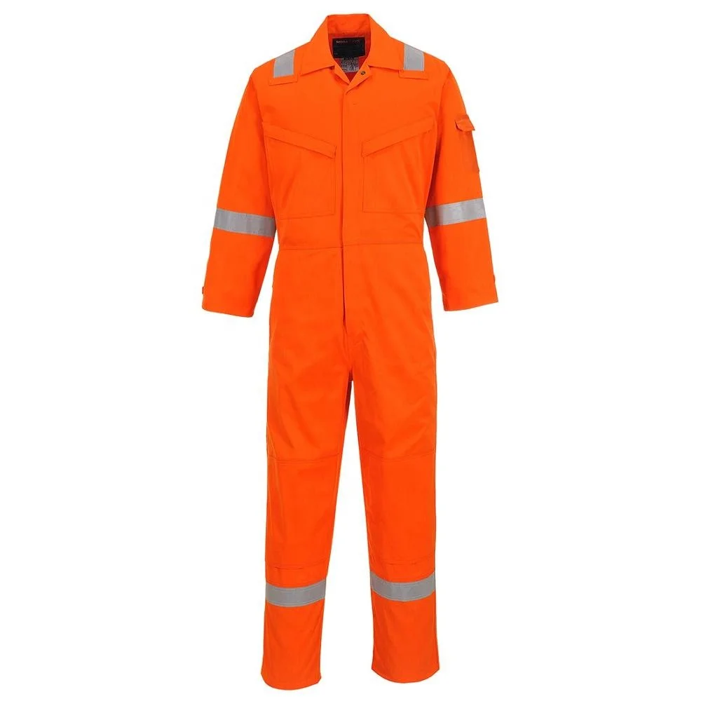 high quality 88%Cotton 12%Nylon reflective flame retardant coverall