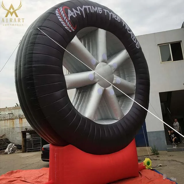 advertising inflatable Custom large inflatable tire/tyre shape balloon for outdoor commercial advertising