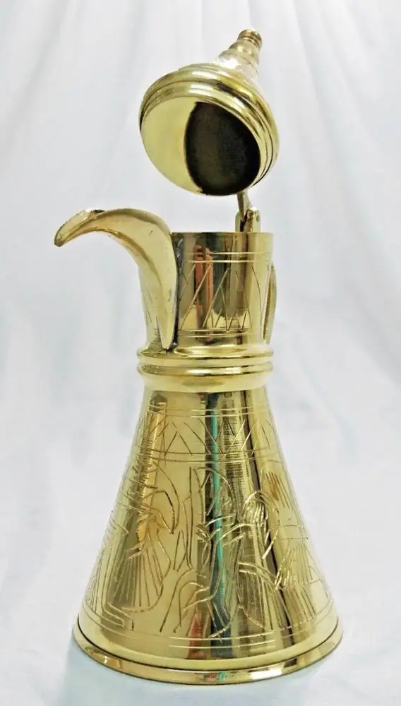 BM2 VINTAGE REPRODUCTION HANDMADE TURKISH BRASS PITCHER WITH HANDLE