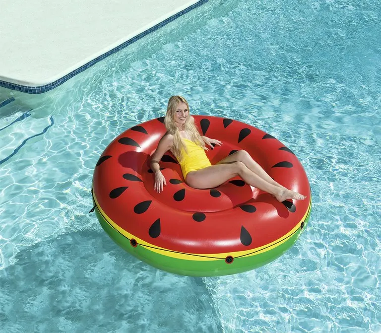 Bestway 43140 1.88m  inflatable watermelon island swimming pool float outdoor air water mattress