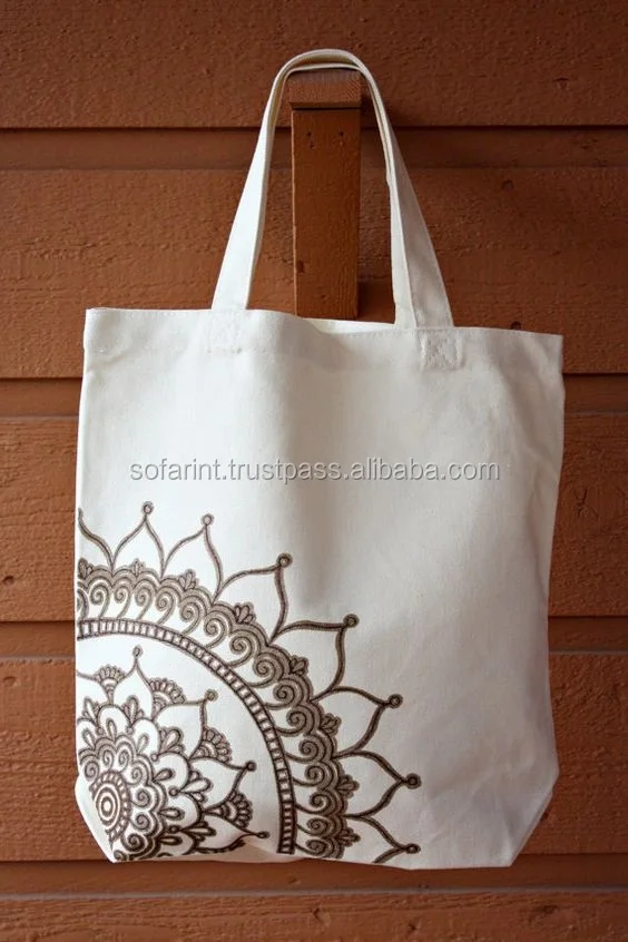 100% COTTON TOTE BAGS/ SHOPPING BAG/ COTTON GROCERY BAG
