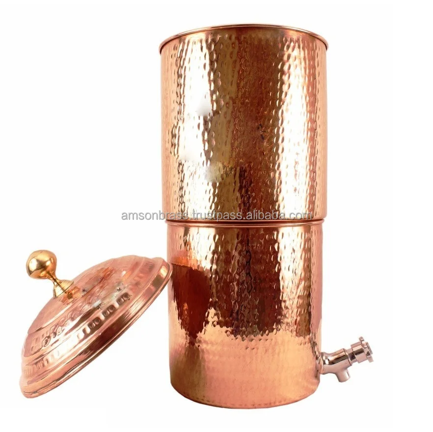 Old Style Hammered Copper Pitcher for Dining Copper Made Indian Style Copper Jug For Home & Restaurant Uses Jug Manufacture