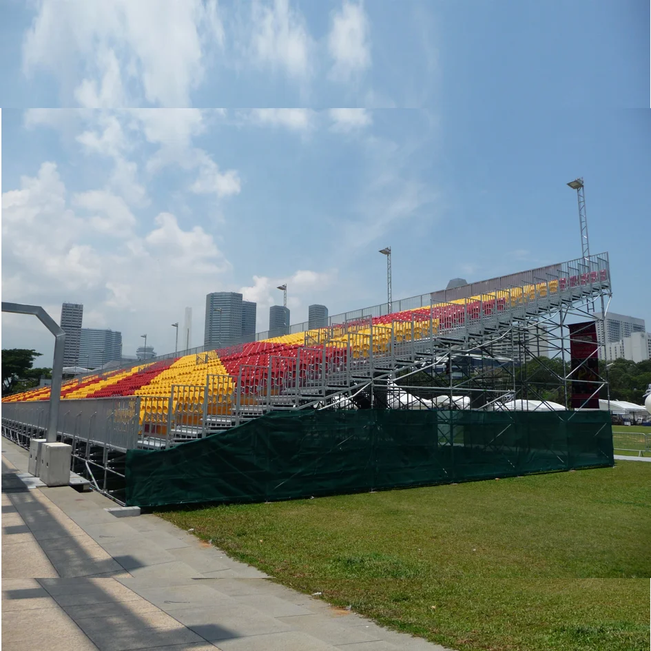 
scaffolding material bleachers outdoor demountable event bleacher for sports exhibition concert 