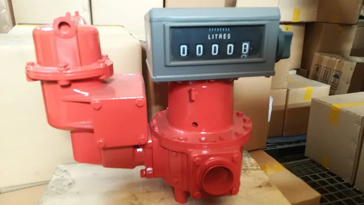 Bestfueling positive displacement tank truck unloading fuel station crude oil flow meter