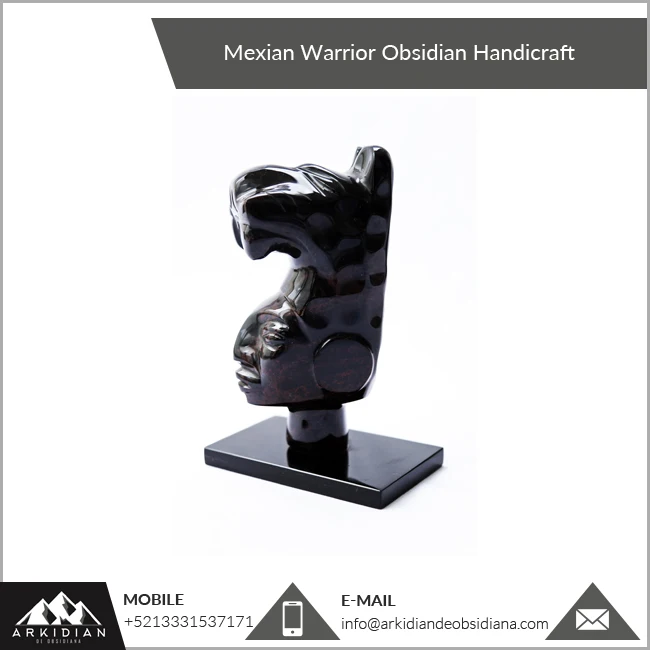 Premium Quality And Durable Obsidian Warrior Sculpture for Home Decorative
