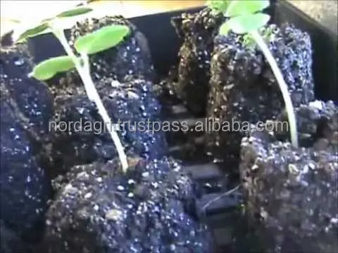 Plant Blocking peat moss substrate