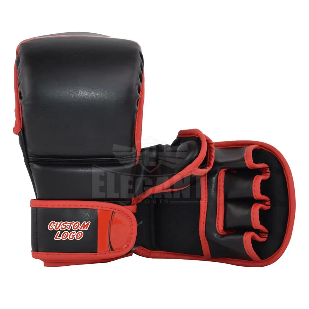 MMA Sparring Gloves Custom Logo Training Bag Mitts MMA Muay thai Kickboxing UFC Gloves Wholesale Price for MMA Gloves