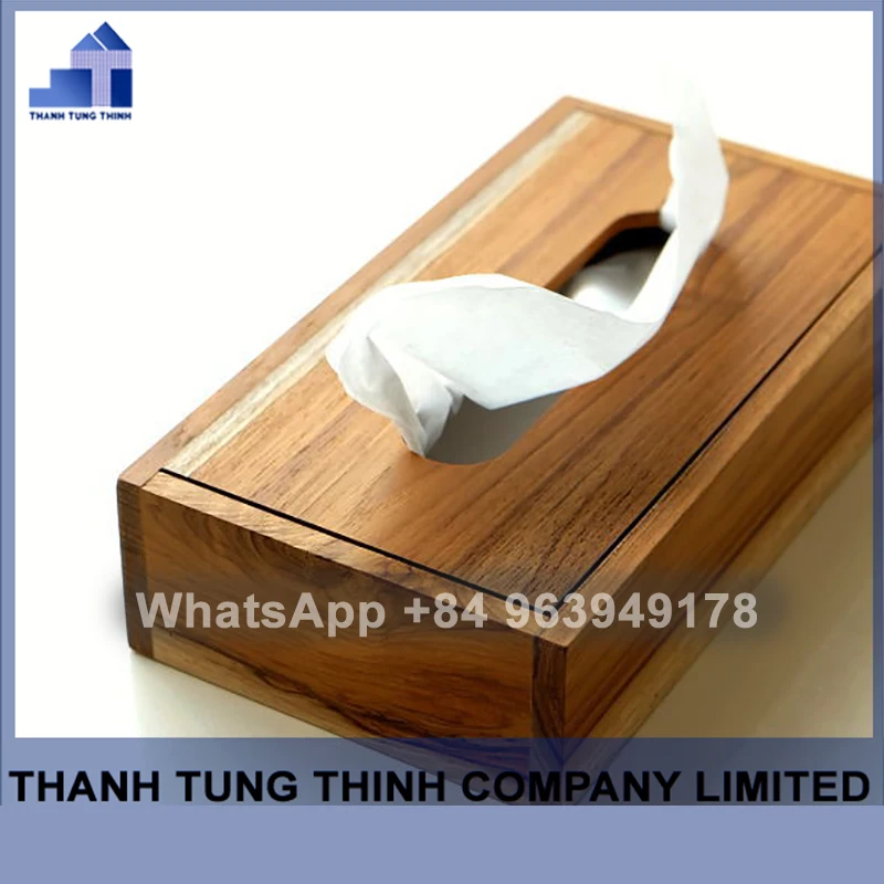 Деревянная коробка для салфеток держатель коробка-диспенсер из Вьетнама Whatsapp + 84 937545579