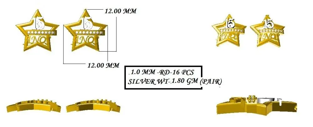Best Selling Classic Star Shape Design 925 Sterling Silver Jewelry Sets for Teenagers CZ Jewelry