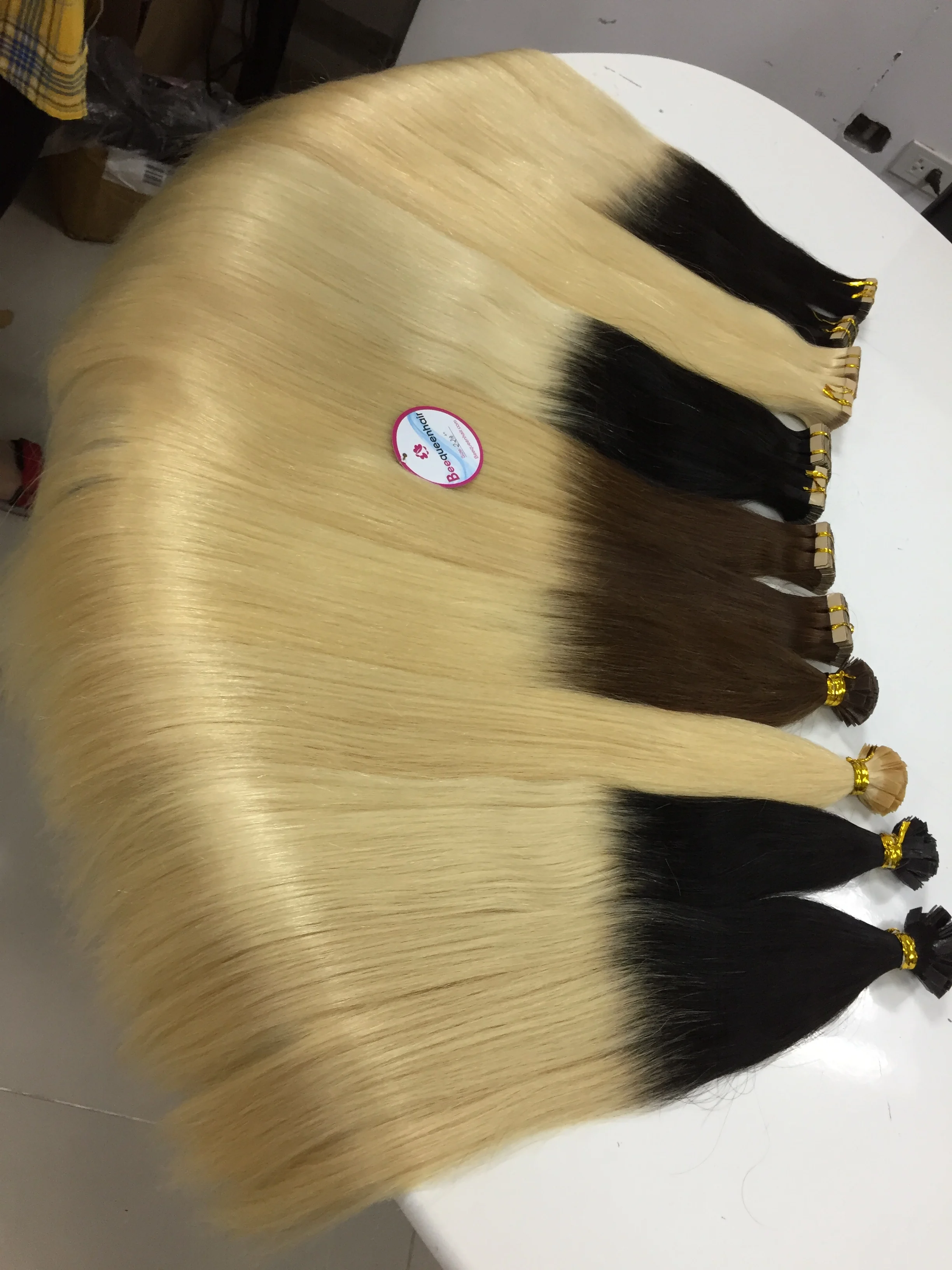 
CUTICLE ALIGNED human hair invisible tape 22 inches high quality straight TAPE HAIR EXTENSIONS 