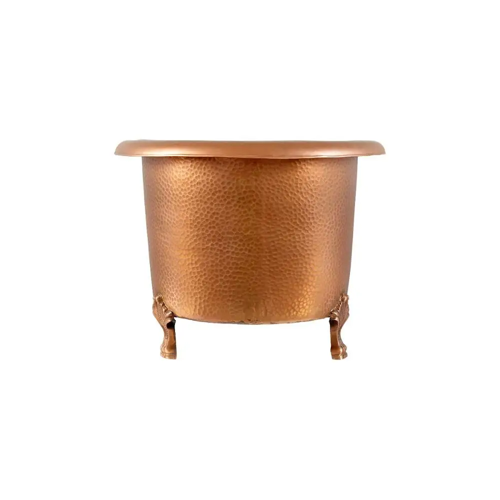 Nickel 1080 X 420 MM Luxury Copper Baby Bathtub 16 Gauge Polished Hammered Exterior Antique Bathtub with Hot Tub Features
