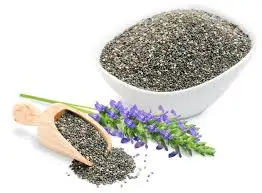 Chia seed drink with fruit flavor.
