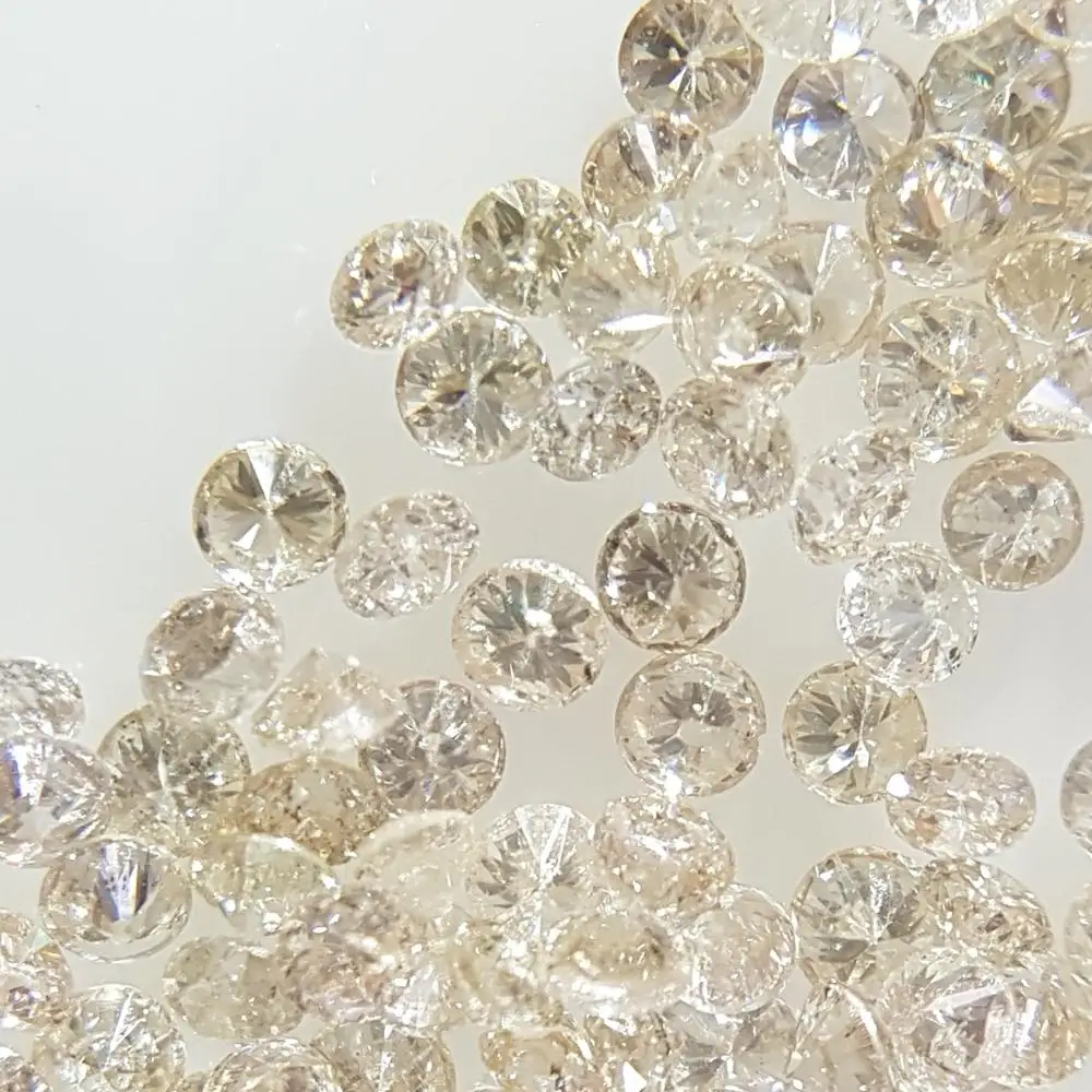 2.1-2.3mm Natural Loose Diamonds Brilliant Cut Round I1 Clarity J Color for Setting Best Seller Value for Money