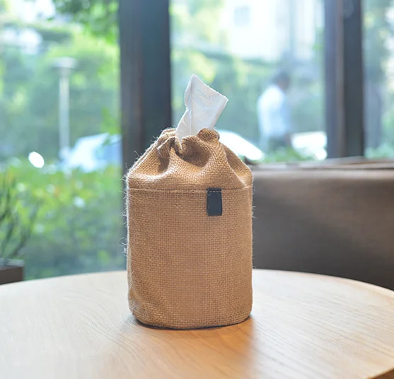 Wholesale hemp /jute drawstring sack gift bag for dog food