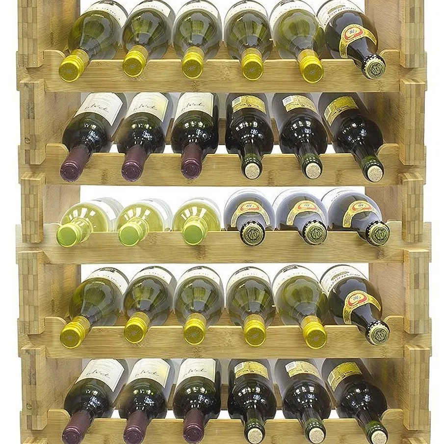 Wine Rack stacked table top under cabinet copper coated galvanized glass rack metal hanging at wholesale