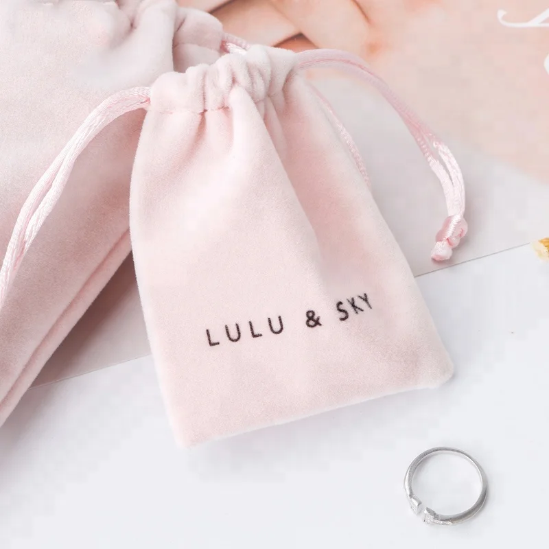 Custom small satin cotton gift bags cloth jewelry canvas shopping velvet drawstring dust pouch packaging bag with logo
