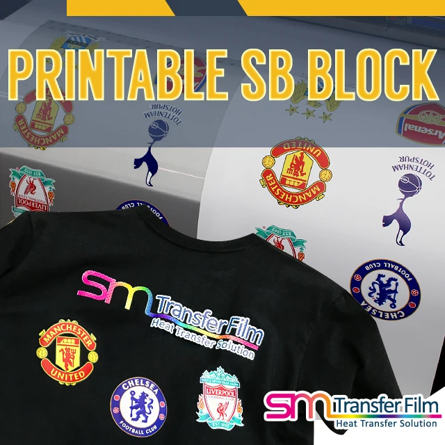 SMTF Printable Sublimation block HTV Heat Transfer Vinyl for garments and easy weeding, Assorted colors made in Korea