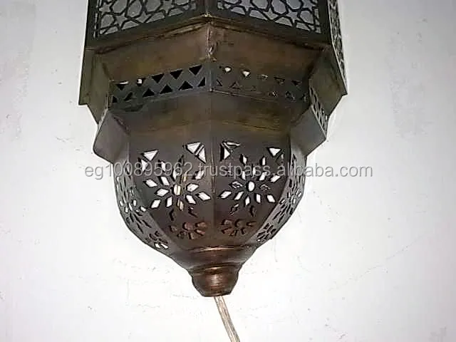 B147 Moroccan Style Brass Sconce With White Glass Wall Decor