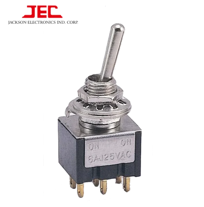 Тайваньский переключатель JEC, миниатюрный переключатель ВКЛ./ВЫКЛ., мгновенный переключатель на 10 А 250 В переменного тока