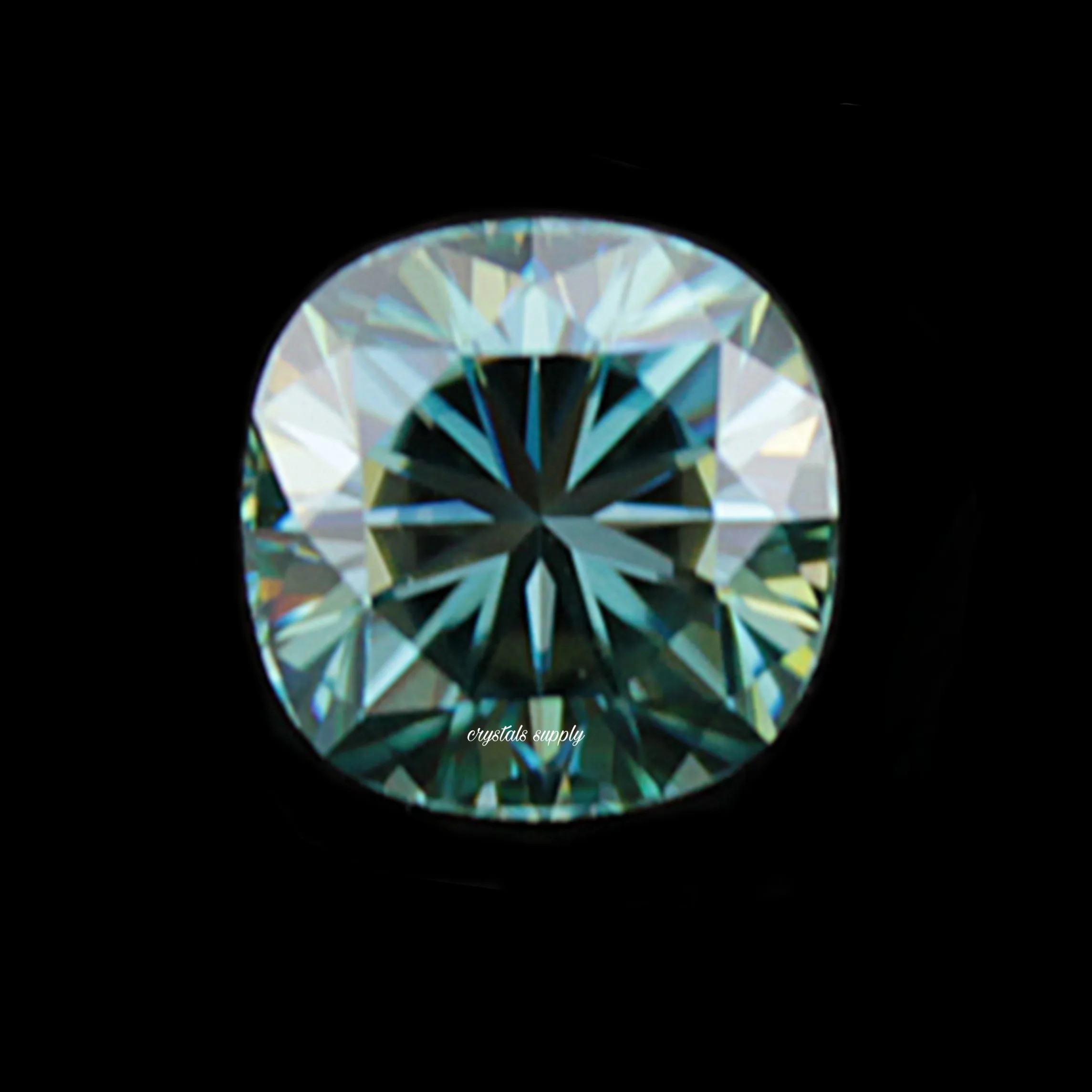 Fancy Color Cushion Cut  Moissanite Diamonds Manufacturer Green Moissanite Diamonds Customized Diamonds Manufacturer In India