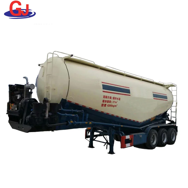 60tons bulk cement vessels lime cement transport tank semi trailer for sale