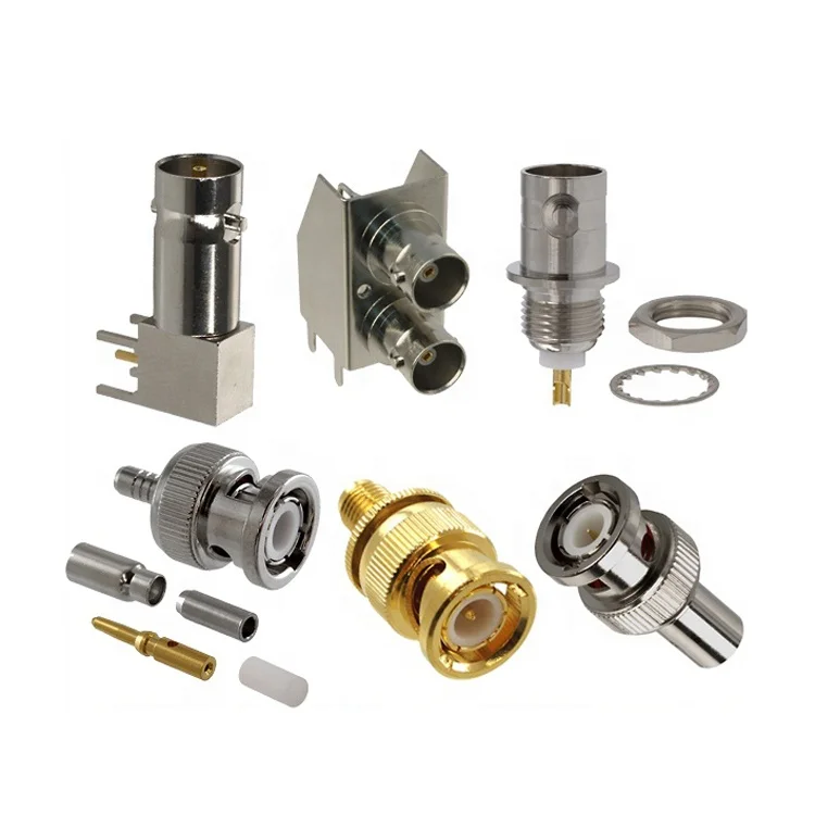 Good quality mini pcb waterproof coaxial male female CCTV cable RG11 RG174 RG316 RG58 RG6 LMR19 RF BNC connector