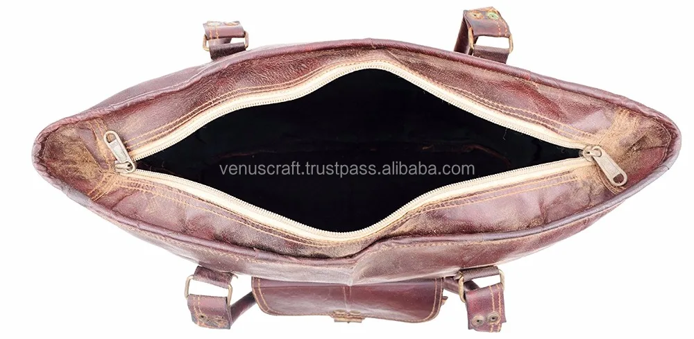 Женская сумка-тоут ручной работы из натуральной кожи