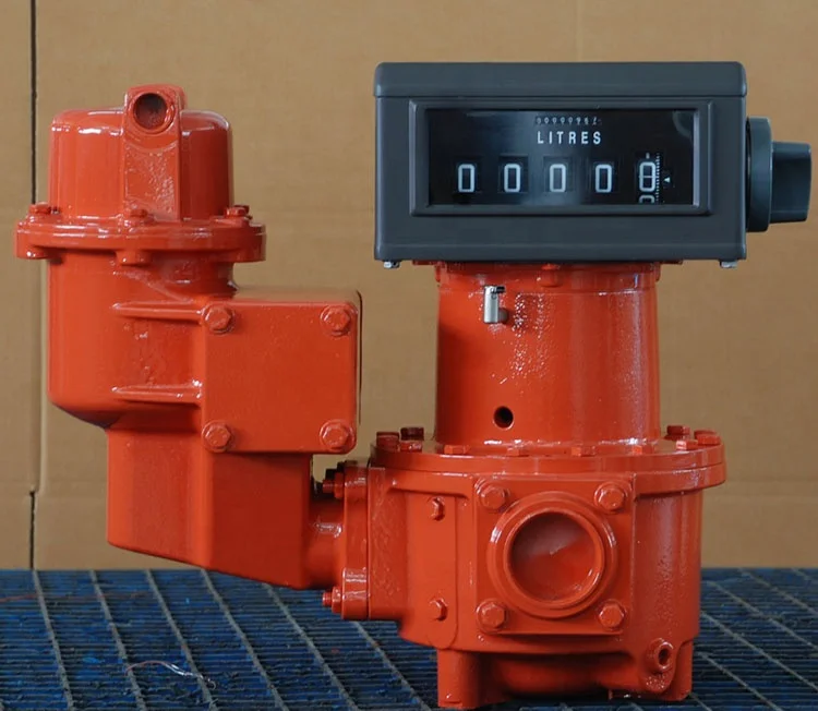 Bestfueling positive displacement tank truck unloading fuel station crude oil flow meter